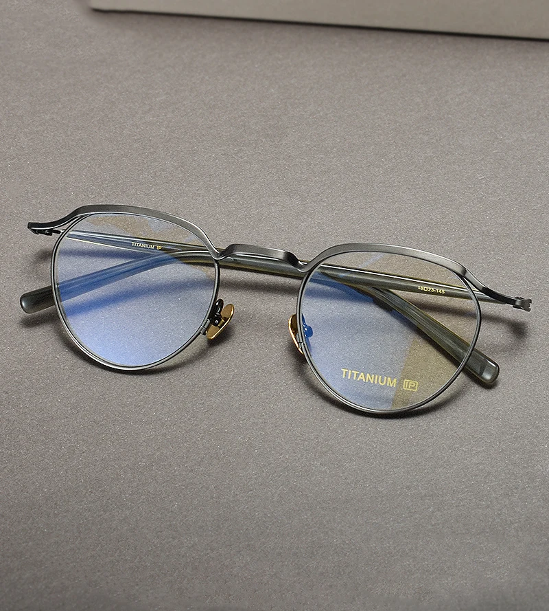 Очки овальные из чистого титана для мужчин и женщин брендовые дизайнерские
