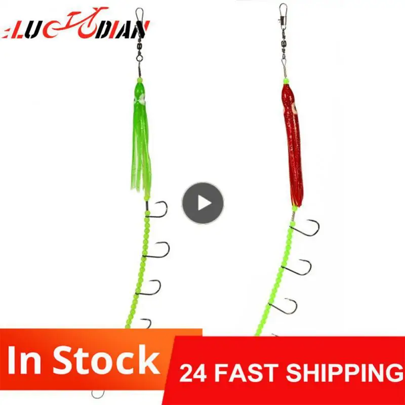 

Sharp Hook String Hook Silicone Octopus Hook Elastic Durable Fishing Equipment Abs High Carbon Steel