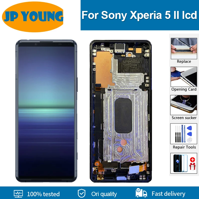 Tanie 6.1 ''dla Sony Xperia 5 II X5 II X5II LCD SO-52A XQ-AS42 XQ-AS52 XQ-AS62 XQ-AS72 Wyświetlacz Dotykowy Ekran Digitizer Zgromadzenie Najtaniej 6.1 ''dla Sony Xperia 5 II X5 II X5II LCD SO-52A XQ-AS42 XQ-AS52 XQ-AS62 XQ-AS72 Wyświetlacz Dotykowy Ekran Digitizer Zgromadzenie