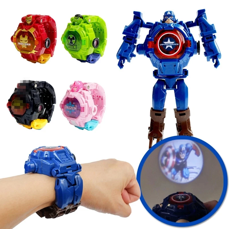

Hot New Disney Spiderman Frozen Childrens Watch Action Figures For Kids Ironman Superhero Watch Anime Figures Boys Girls Gift