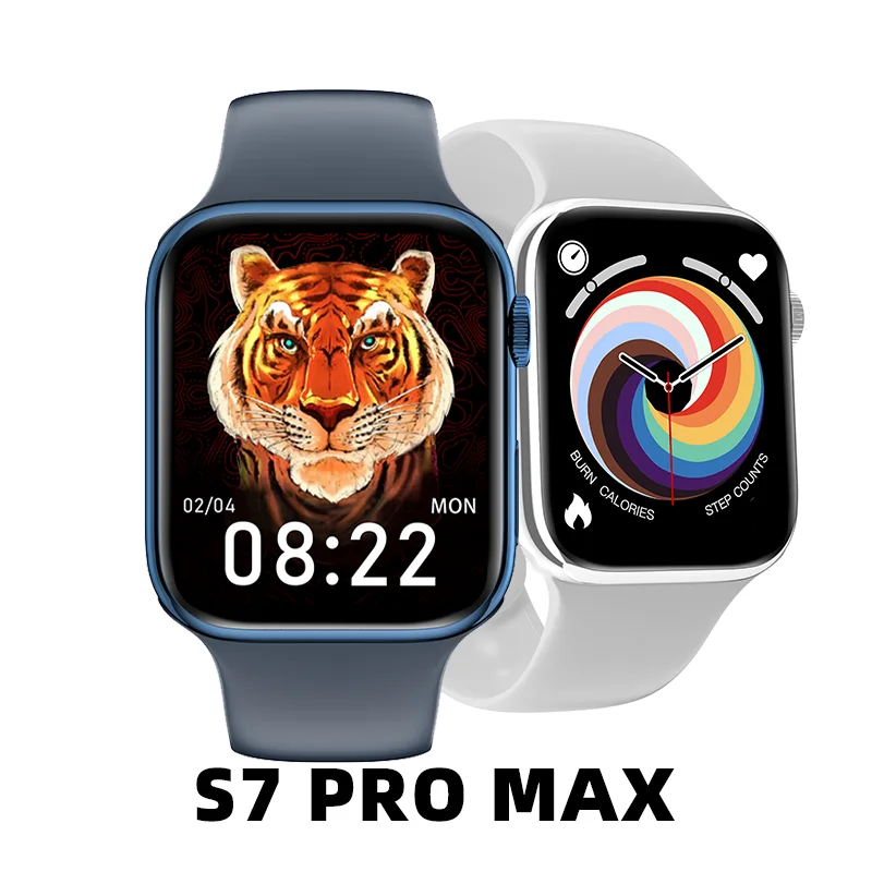 

Original iwo S7 Pro Max Smartwatch 2022 Men Women Smart Watch Bluetooth Calls Heart Rate Monitor NFC Wirelss Charging smartwatch