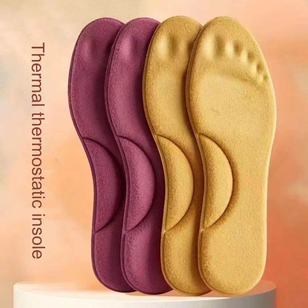 

Women Winter Self-heating Shoe Pads Thermal Insoles Feet Warm Memory Foam Arch Support Cushion Shoe Insoles Camping Shoe Pads