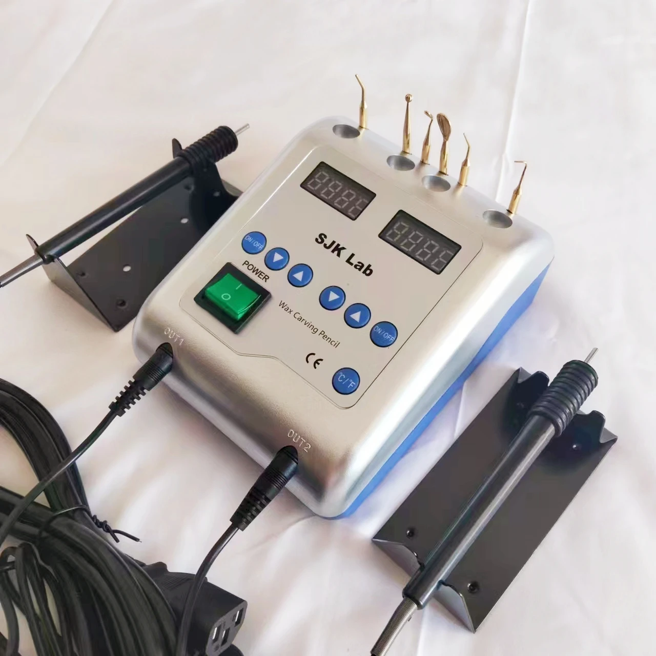 Electric Waxer Carving Knife Contain 6 Wax Tips+2 Pens Denti