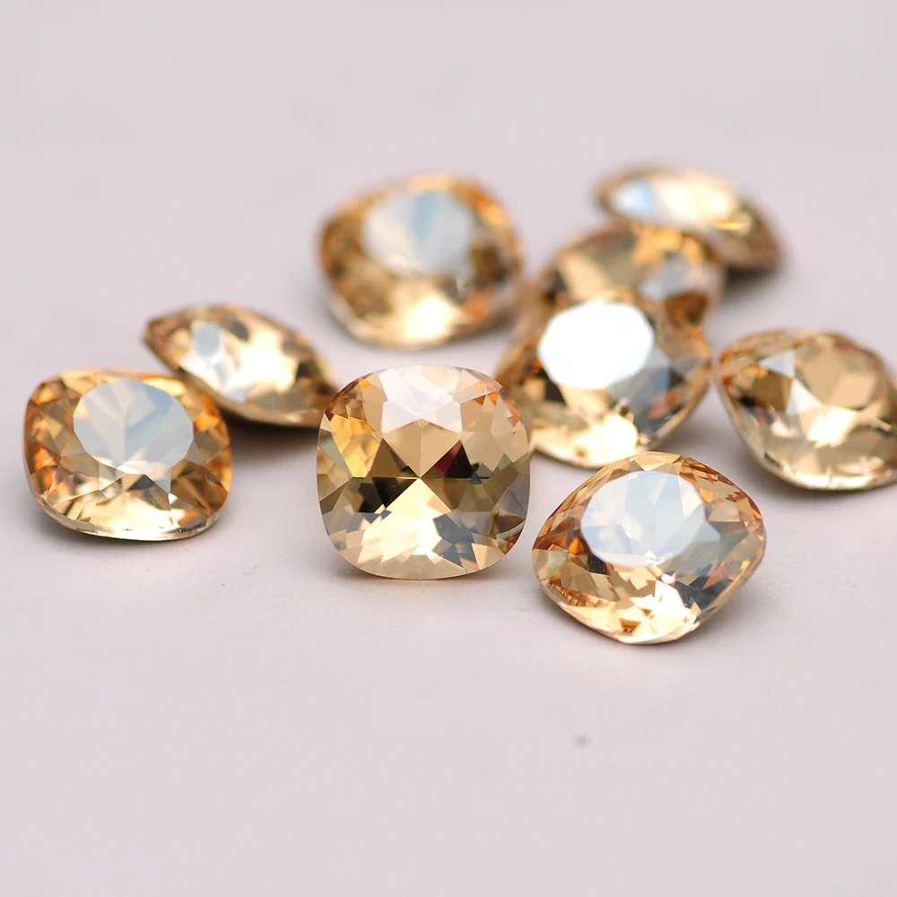 

CTPA3bl 4470 GSHA Color Cushion Cut Shape High Quality Strass Fancy Rhinestones Pouplar Rhinestone For Nail Art Decorations