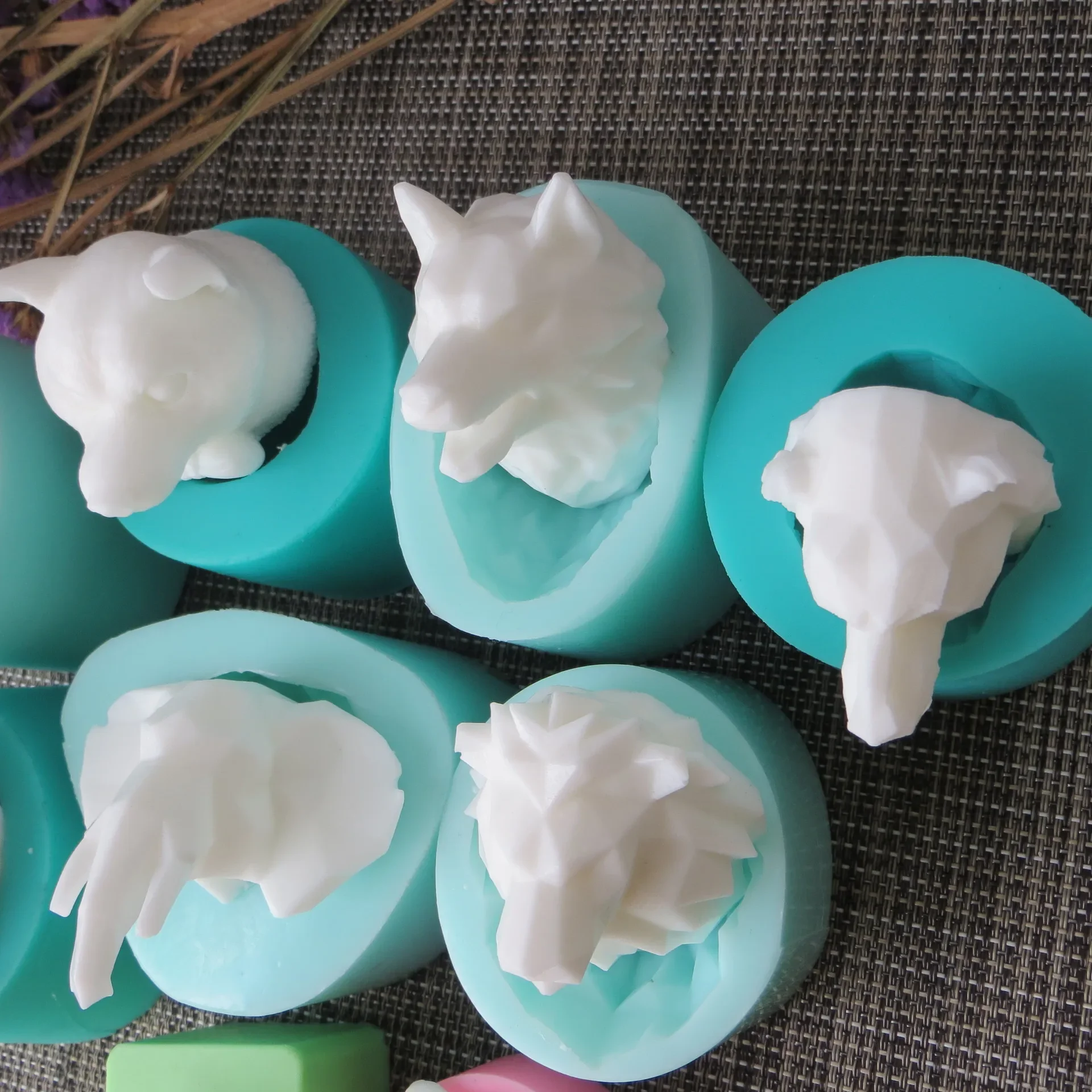 Силиконовая форма для торта с объемной головой животного камень ароматерапии