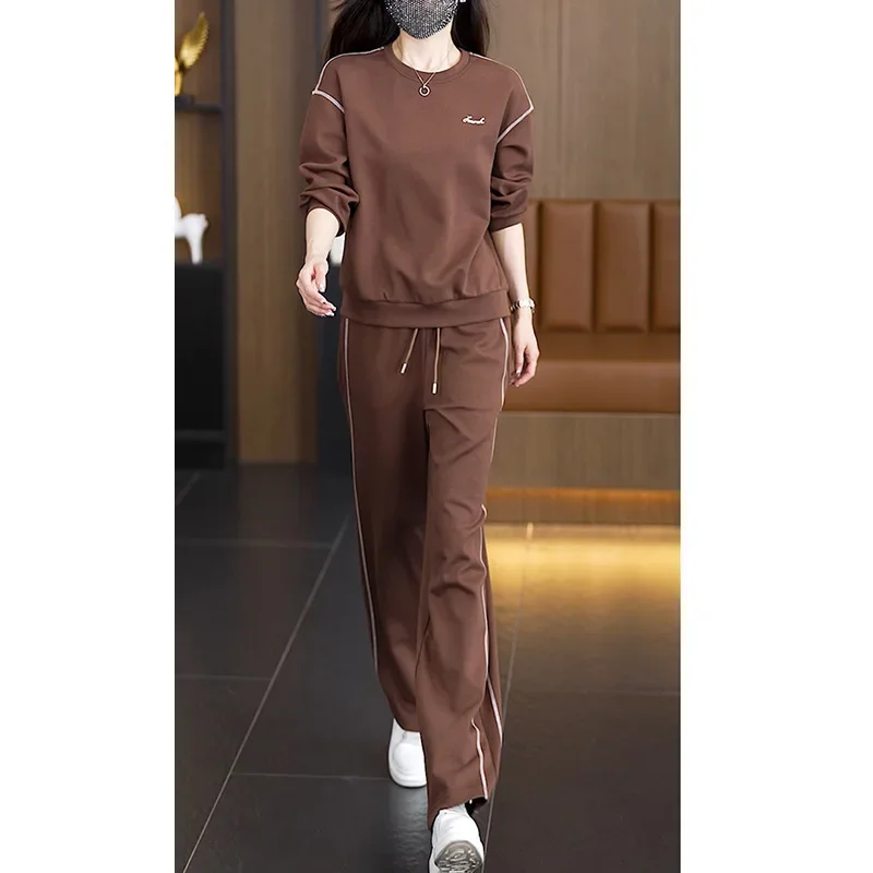 Повседневный спортивный костюм для бега женская модная одежда мамы новинка 2024