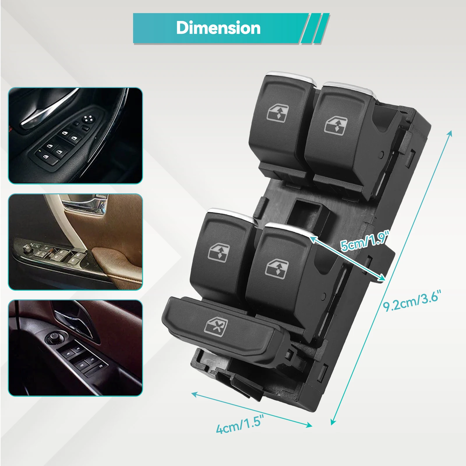 5G0959857C 5G0959857 5G0959857A 5G0959857B 5GG959857 кнопка управления автомобильным выключателем