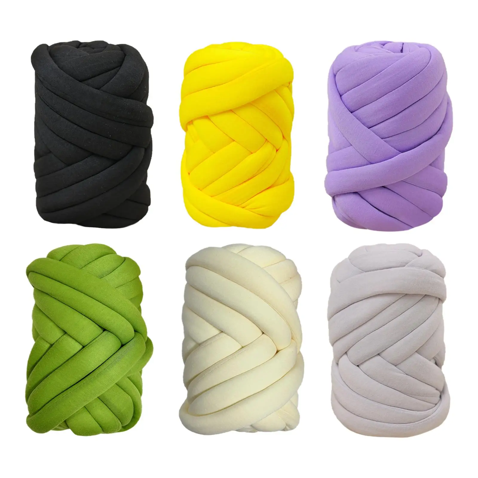 

1.5kg Chunky Yarn Jumbo Tubular Soft Yarn Arm Knit Yarn 295inch Dia 2.5cm