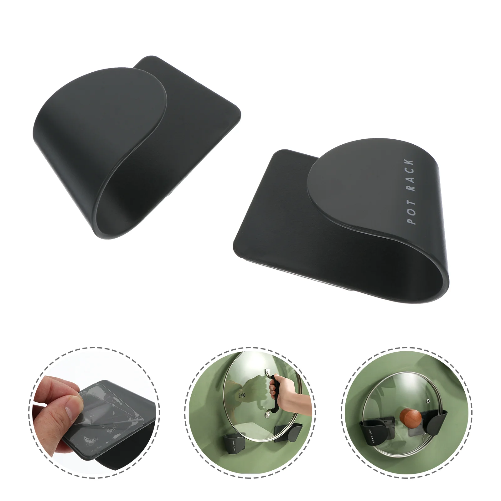 

Lid Pot Holder Cover Rest Pan Organizer Spoon Stand Cooking Storage Rack Spatula Ladle Shelf