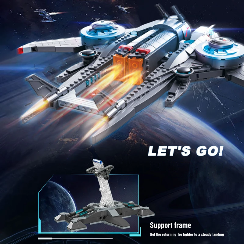 Звездный корабль строительные блоки наука сделай сам креативный звездный