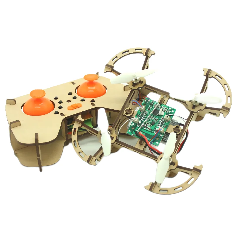 

Quadcopter DIY Kit for Arduino Wooden Assembled UAV Hummingbird Drone Remote Control Aircraft Air Pressure Fixed Height STEM Toy