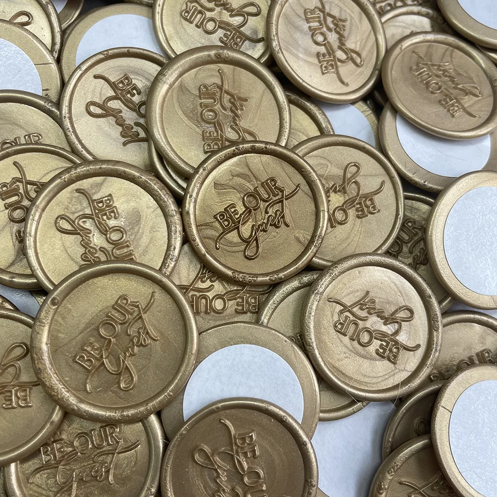 

Finished wax seals self-adhesive,Be my guest patterns, for invitation cards,envelope and gifts