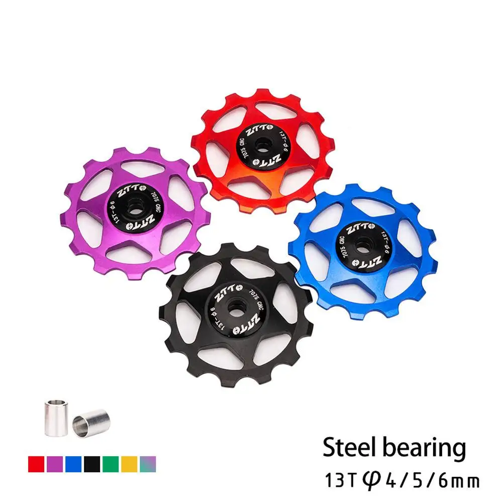 

Bicycle Guide Pulleys Mtb Road Bike Rear Derailleur Pulley Bike Sram Sealed Bearing Guide Roller Idler Jockeywheel Accessories