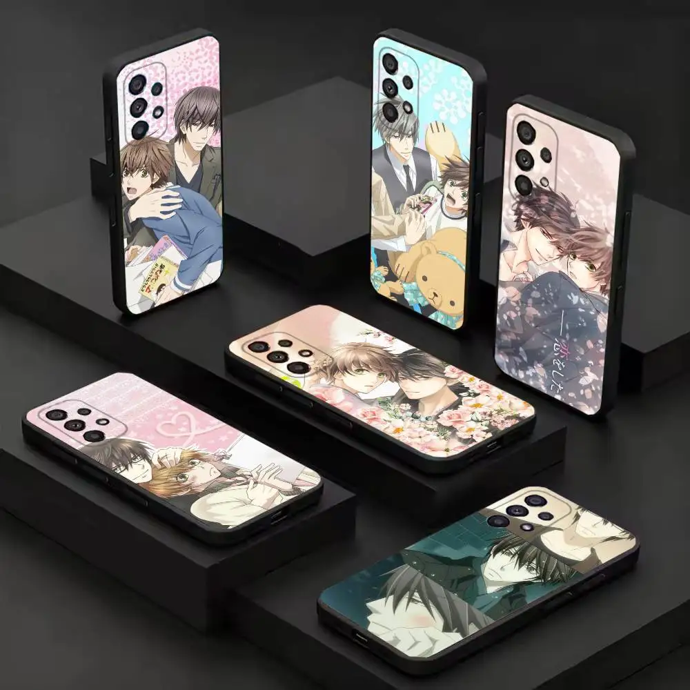 Фото Черный защитный чехол Sekai Ichi Hatsukoi для Samsung S26 25 24 23 22 21 20 10 10E Plus FE Ultra Note, мягкий чехол №1