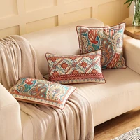 luxury senior sofa cushion cover bohemian style bedside waist pillowcase for car bedroom living room home decoration