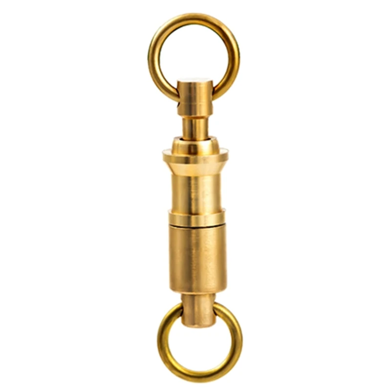 

Quick Release Keychain Double Rings Lock Holder Accessory 360 Rotating