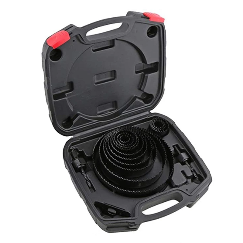 

HOT 19Pcs Hole Saw Kit Hole Drill Bits 19Mm-152Mm Full Set For Soft Wood PVC Board And Plastic Plate Drilling