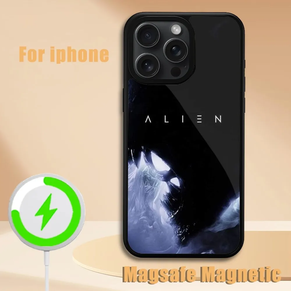 Чехол для телефона Alien Xenomorph iPhone 11 12 13 14 15 Plus Pro Max Magsafe Магнитный чехол с