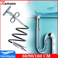 6090160mm sewer pipe unblocker snake spring pipe dredging tool for bathroom kitchen hair sewer sink pipeline cleaning tools