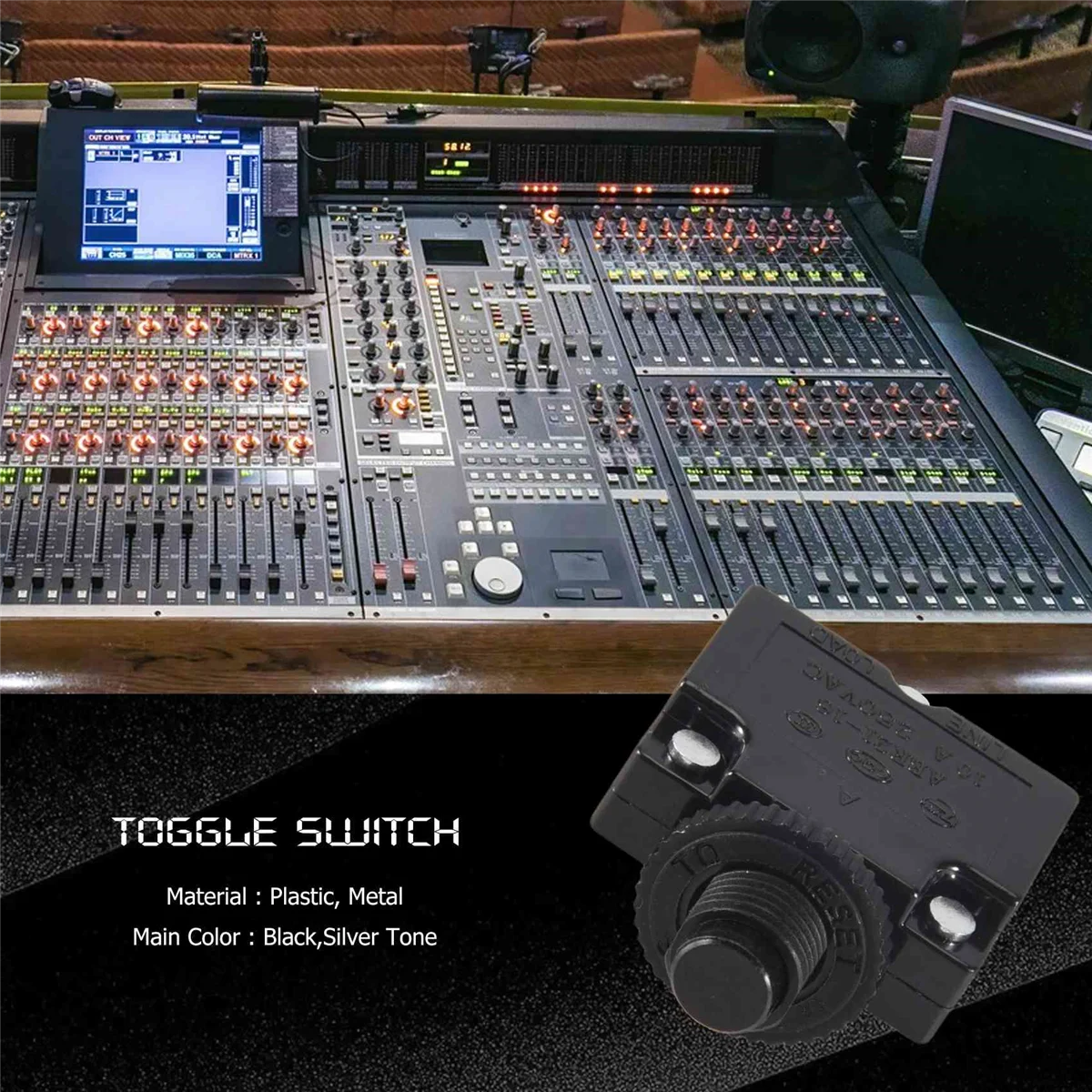 125/В переменного тока 50/60 Гц 10 А 2-контактные клеммы ST-101E AC DC переключатель