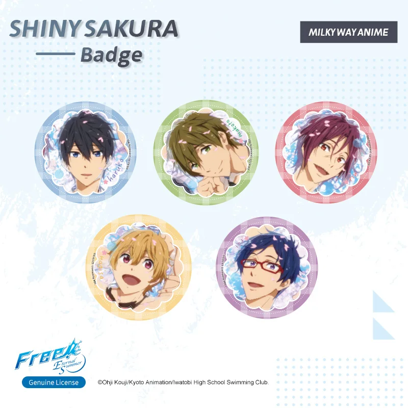 Бесплатно! Оригинальный комикс значок Рин масуока Макото Тачибана Haruka Nanase