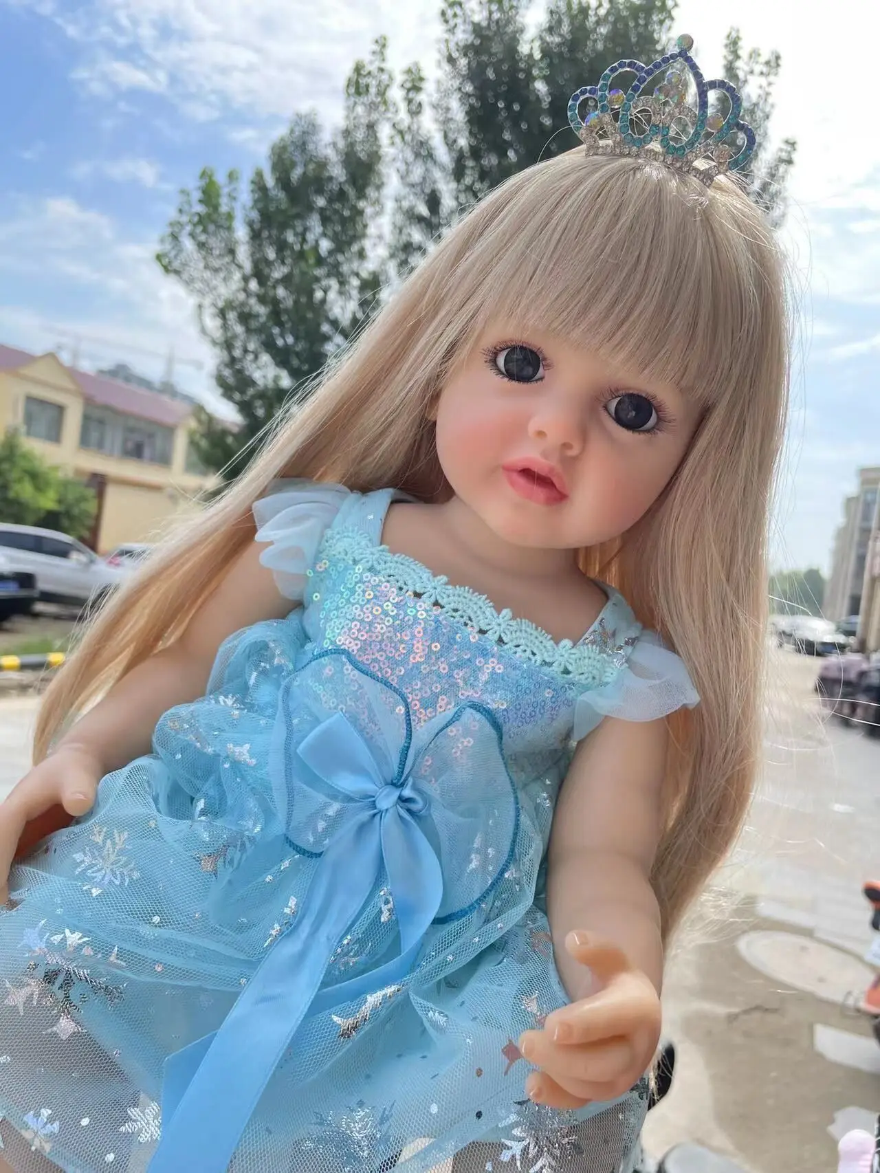 NPK  Betty 55CM Reborn Baby Doll Full Body Silicone Waterpro