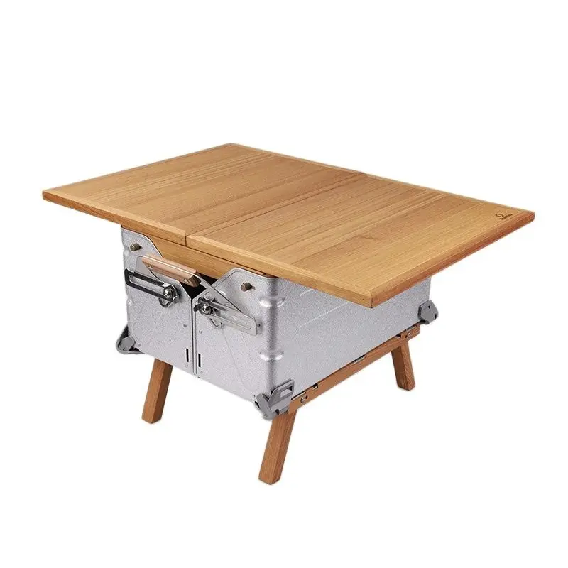 

Thous Winds Snow Peak UG-025G /055G Storage Box DIY Telescopic Solid Wood Board Dedicated Cover Feet