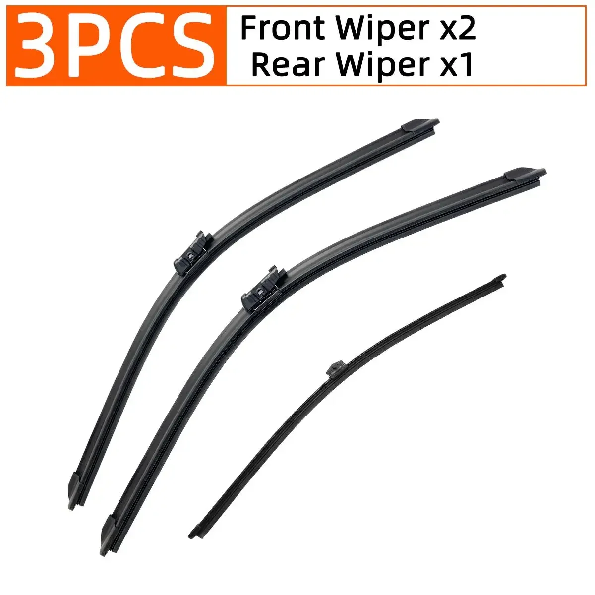 

Комплект Из 3 Дворников Для Лобового И Заднего Стекол VW Golf 5 (2003-2009), Резиновые, Прочные, Всесезонные Аксессуары