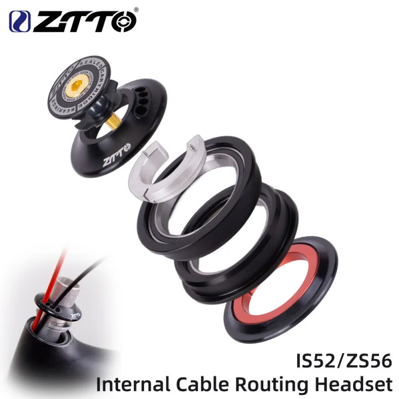 Фото Внутренний подшипник ZTTO Hidden Headset IS52/ZS56 для конической рулевой колонки 52 мм, скрытая модификация №1