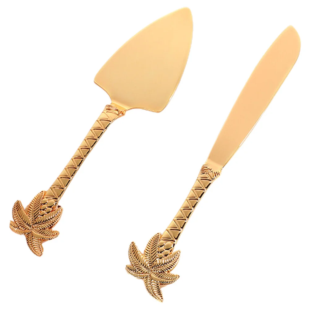 

Baking Tools Dessert Spatula Cake Server Coconut Tree Cutting Accessories Zinc Alloy Banquet Kit