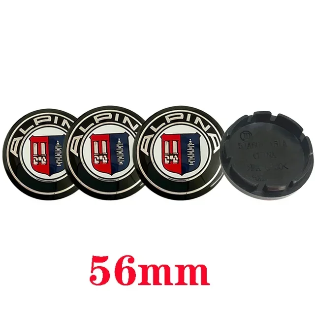 

4 шт., 56 мм, 60 мм, 65 мм, 68 мм для ALPINA, колпаки для центральной ступицы колеса, колпаки для обода, логотип, значок, эмблема, наклейка, Стайлинг автомобиля, автоаксессуары