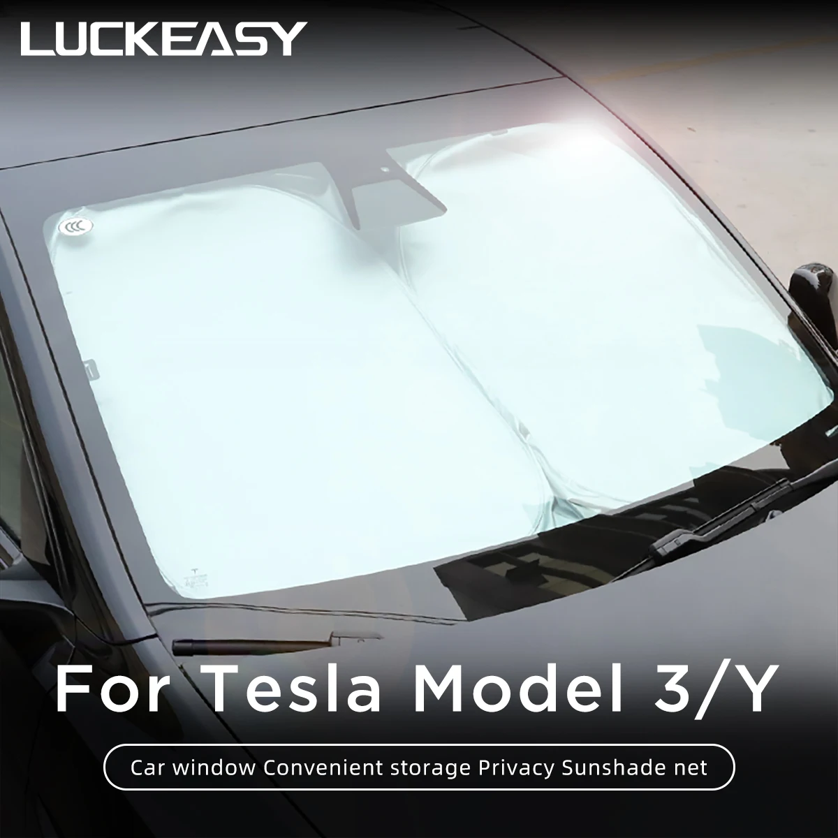 

Функциональные Аксессуары для автомобилей Tesla Model 3, модель Y, Солнцезащитная сетка для лобового стекла, модель 3 2023, солнцезащитный козырек с ...