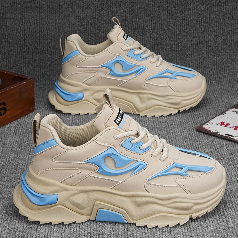 Осенние кожаные туфли для папы Renben мужские новинка 2024 популярные зимние легкие