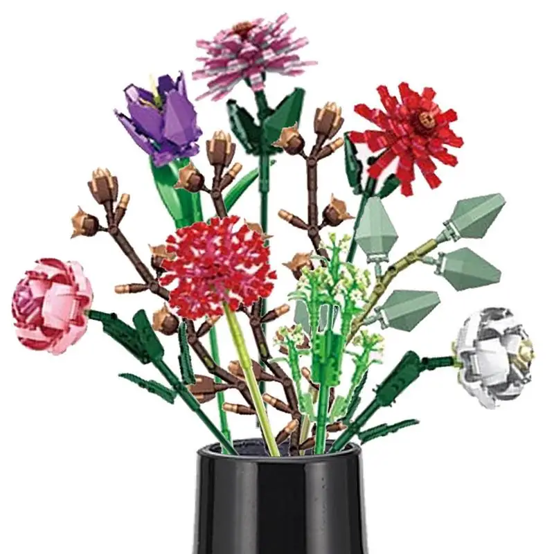 

Romantic Bouquet Orchid Bricks Decor Flower Potted Building Blocks FIT For 10311 Set Assembly Building Toys Girlfriend Gifts