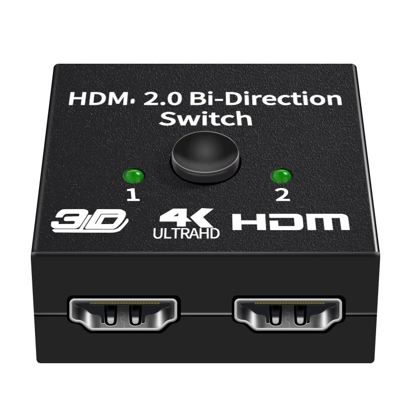 4K HDMI-совместимый переключатель с 2 портами двунаправленный 1x 2/2x1 KVM-переключатель