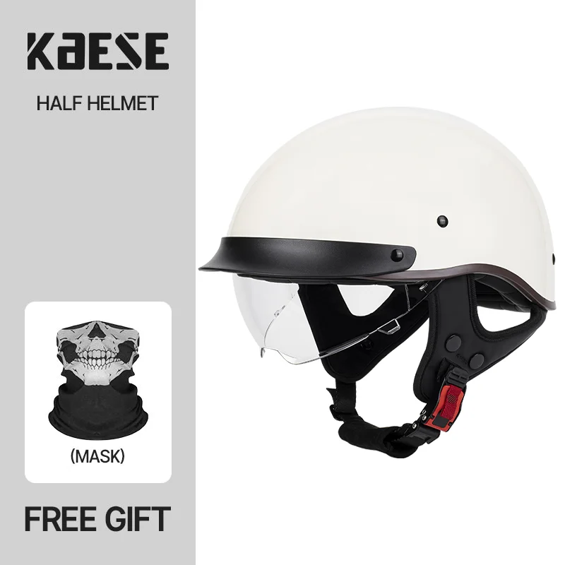 

Модный классический мотоциклетный шлем, мотоциклетный шлем, Черная внутренняя крышка на козырек