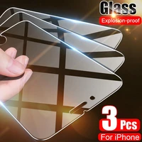 3pcs full cover glass for iphone 12 tempered glass screen protector on for iphone 11 pro max xr xs x 8 7 6 6s plus se 2020 5 5s