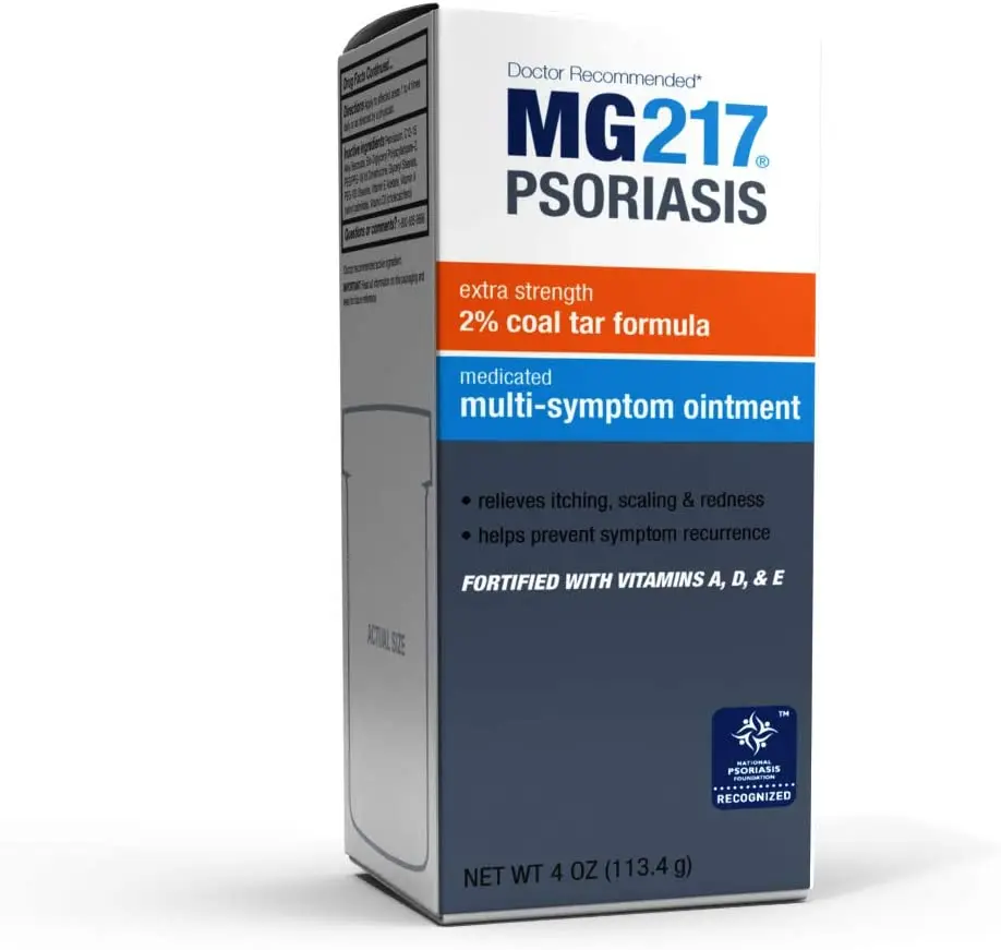 

2023 New Original MG217 Multi-Symptom Ointment Intensive Strength Cream Psoriasis Silver Crumbs Containin Coal 113.4g