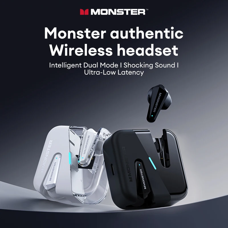 Оригинальные Беспроводные наушники Monster XKT01MK Ⅱ Bluetooth V5.4 с HD микрофоном высокой