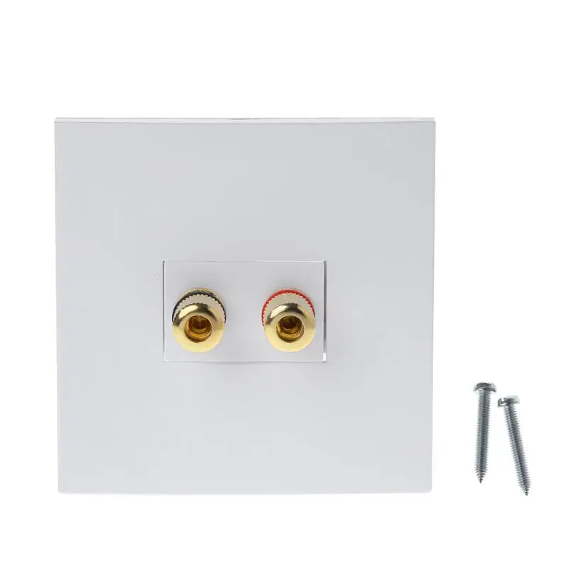 

H7EC Panel Terminals 2 Binding Post L R Channels Speaker Connector Wall Socket