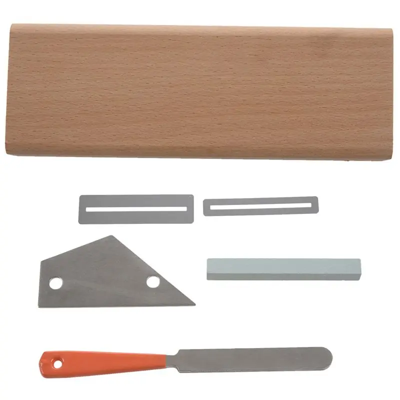 

HOT Guitar Fret Crowning File Leveling Tool With Crowning Luthier File Hard Maple Iron Narrow Dual Cutting Edge Tool