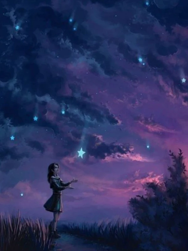 Алмазная живопись мультфильм ночная сцена луна сделай сам полная мозаика