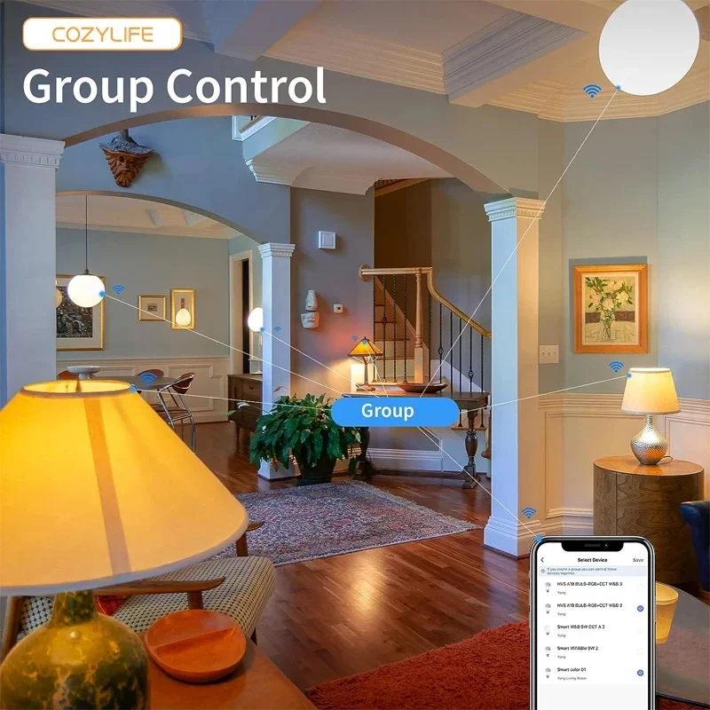 Умные светодиодные лампочки с Wi-Fi от DOITING E27 110 В/220 В для кухни и спальни