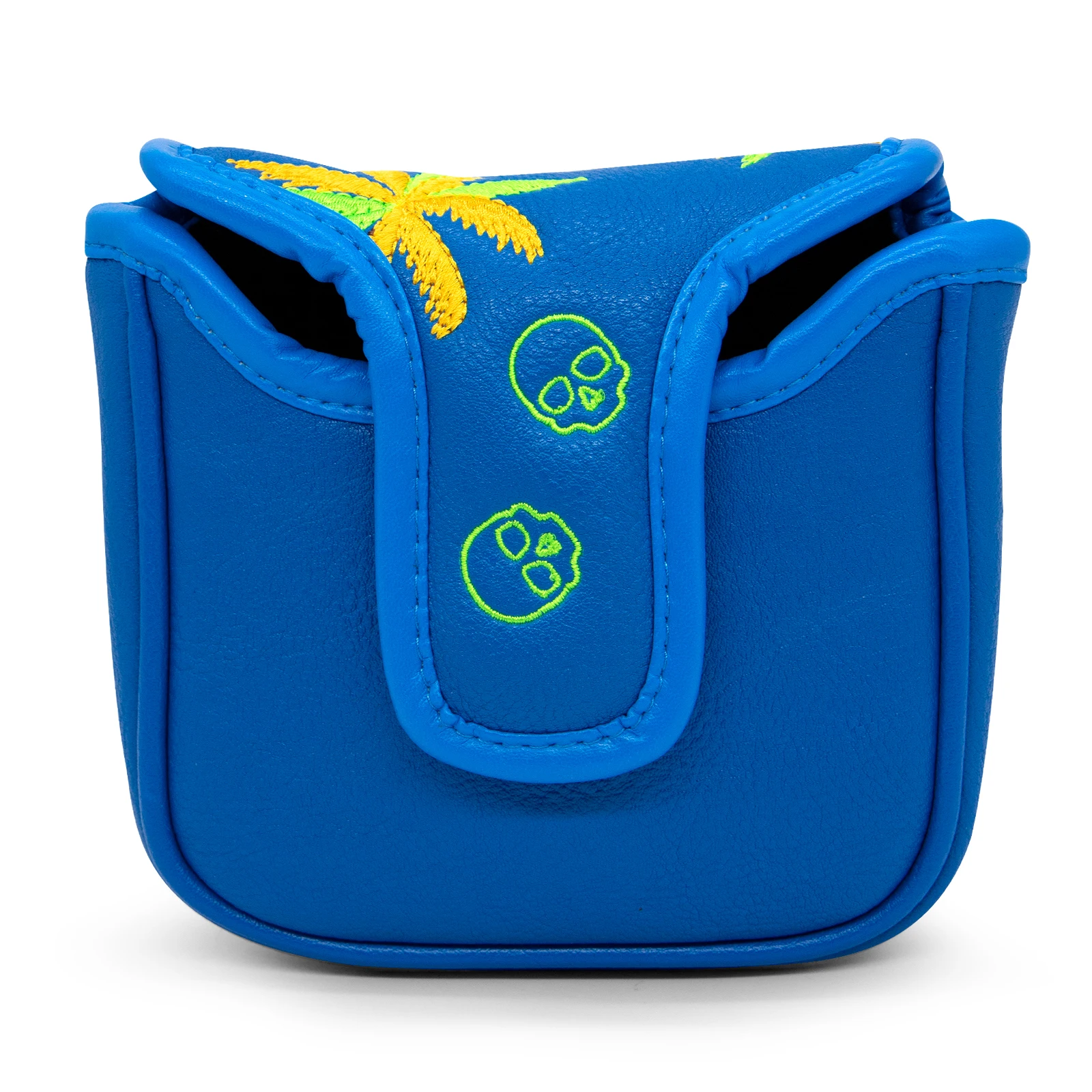 Coolskull Golf головной убор чехол для клюшки голубой Премиум кожаный с магнитом