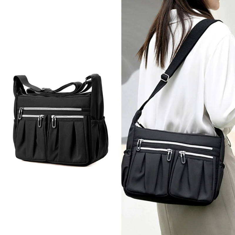 

Легкая и прочная сумка через плечо с несколькими отделениями для хранения идеально подходит для ежедневных поездок на работу, в