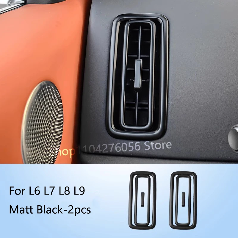 

Для Lixiang Li AUTO L6 L7 L8 L9 приборная панель автомобиля передняя розетка кондиционера переменного тока вентиляционные отверстия крышка рамки антибликовая отделка аксессуары