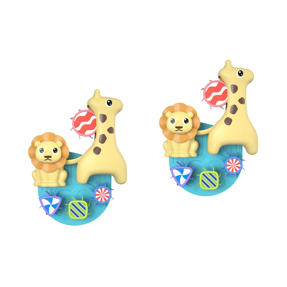 

2 комплекта, Детская вращающаяся присоска для купания