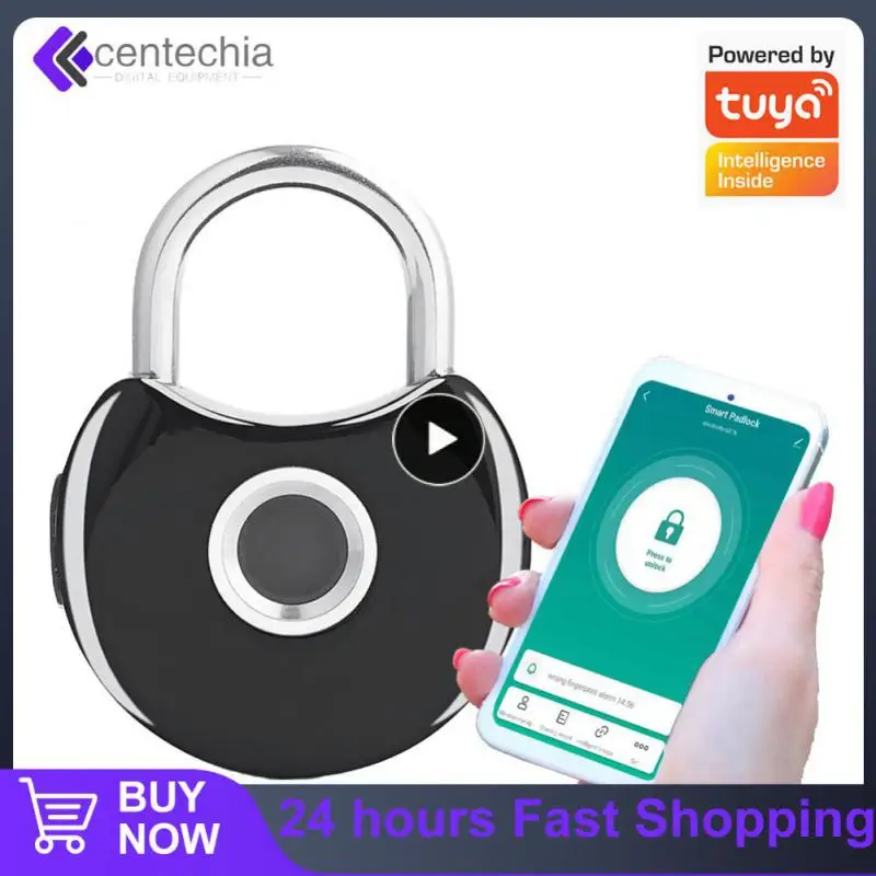 

Smart Home Electronic Lock Security Protection Usb Rechargeable Smart Padlock Waterproof Rechargeable Fingerprint Lock Wifi Tuya
