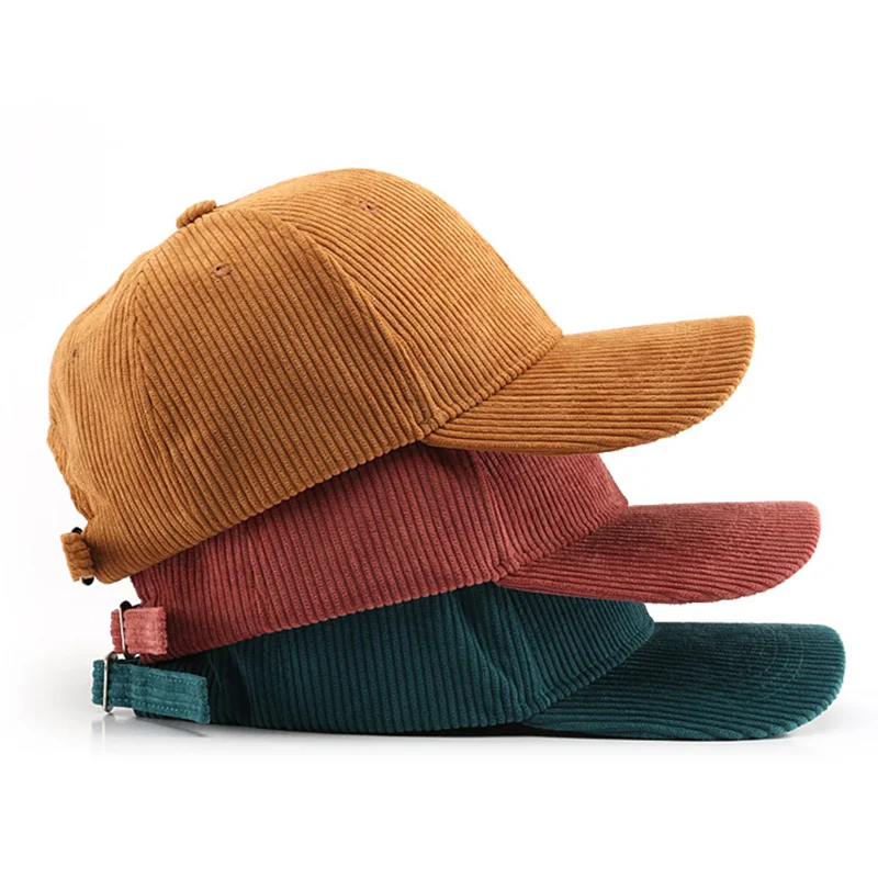 

Corduroy Baseball Cap for Men Women Trucker Cap Winter Unisex Vintage Baseball Hat Outdoor Adjustable Hip Hop Gorras Snapback