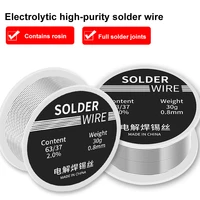 0 8 mm30g solder welding solder wire 2 flux high purity rosin bga soldering welding wire roll for electrical